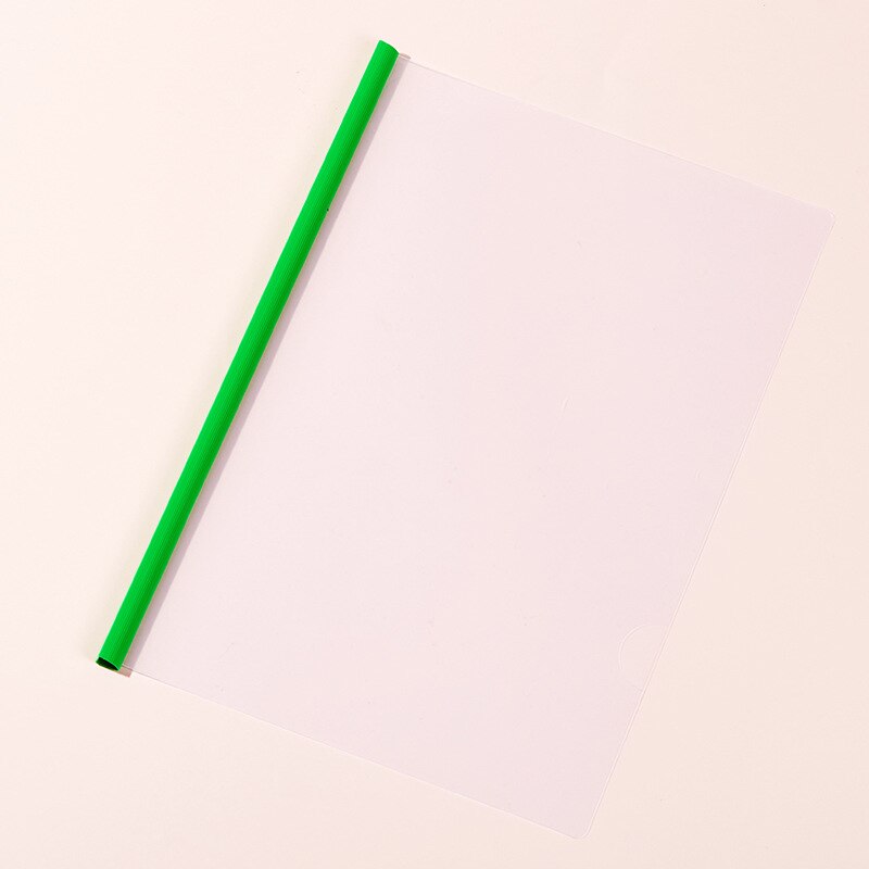 5Pcs/Set A4 Transparent File Folder Clip Data Folder Book Folder Test Paper Document Organizer Fastener School Office Supplies: 3