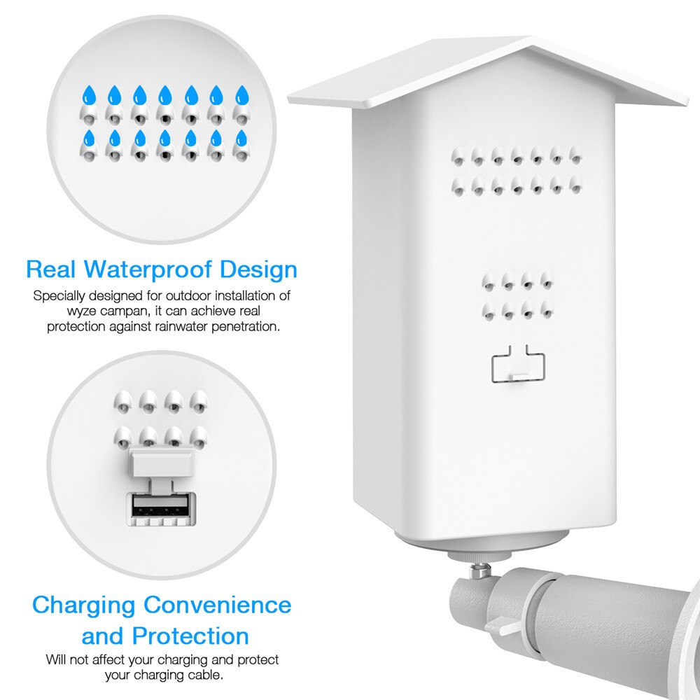 Muurbeugel Voor Wyze Cam Pan/Xiaomi Mijia Dafang Camera Met Weerbestendige Beschermhoes, verstelbare Swivel Graden Houder