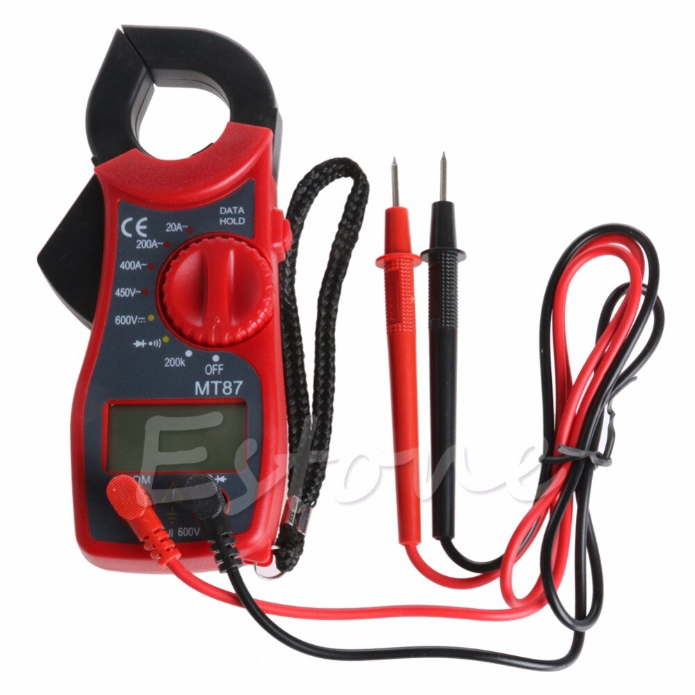 Digital LCD Clamp Multimeter AC DC Voltmeter Ammeter Ohmmeter Tester Meter Test Tools