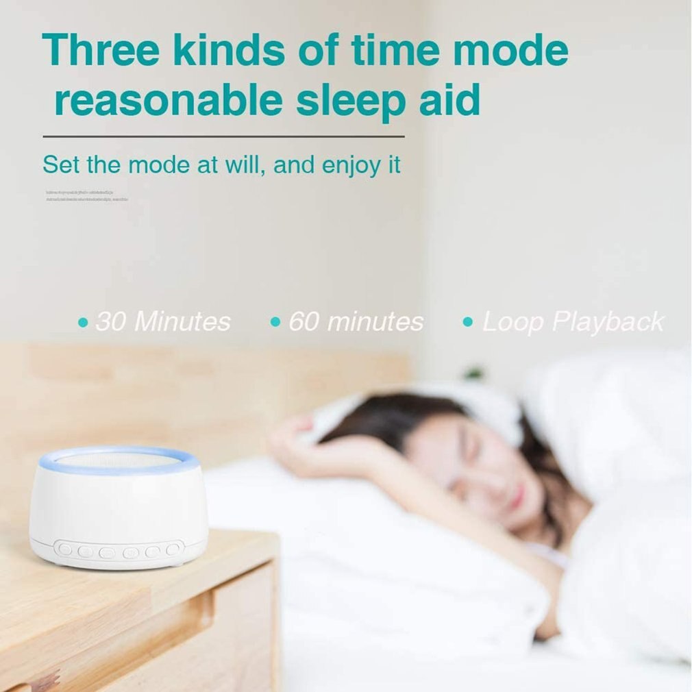 White Noise Sleep Therapy Sound Machine Sleeping Helper Insomnia Physiotherapy Instrument Sleep Enhancer