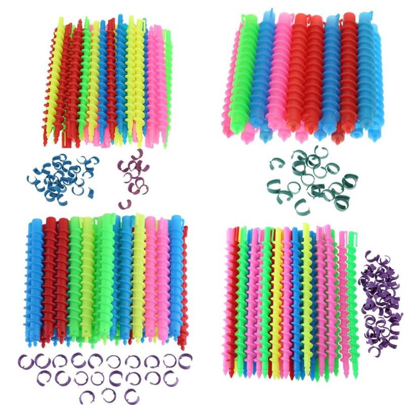 Factory Hairdressing Tools Hairdressing Screw Rod Perm Size Solid Screw Rod Cold Perm Shaped Portable Curling Rod