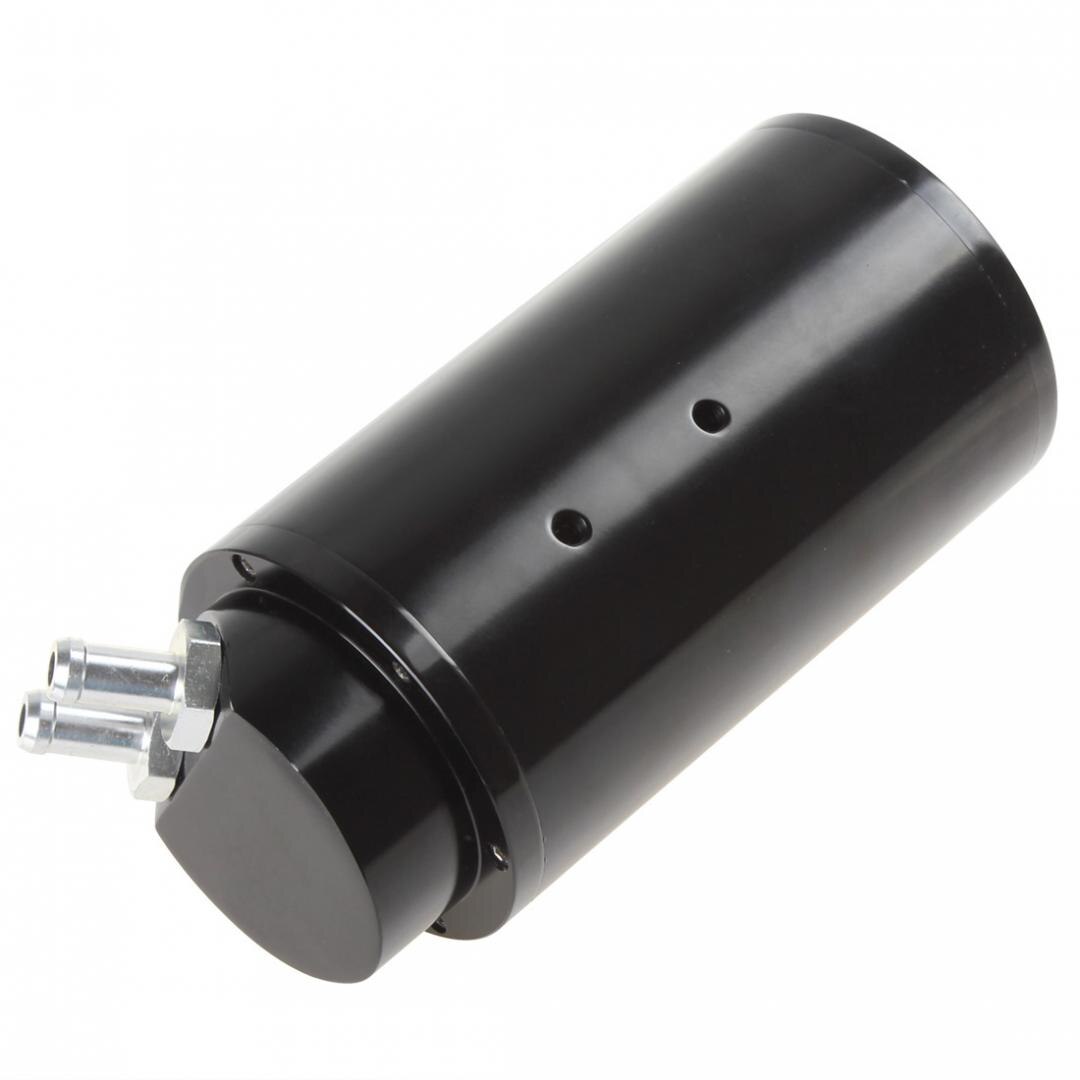 Round Billet Aluminum 750ML Racing Turbo Engine Oil Catch Reservoir Tank / Can