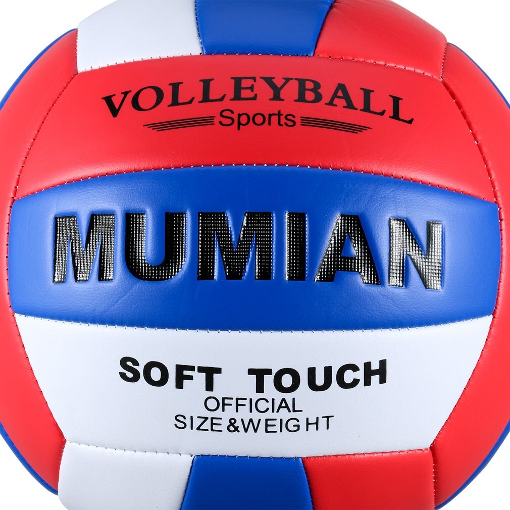 Pelota de voleibol de PU suave para hombre y mujer, pelota de entrenamiento de competición, tamaño oficial, pelota de voleibol de tacto suave