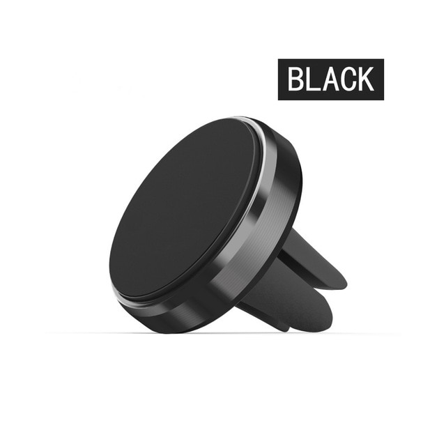 Magnetic Car Phone Holder For Smartphone Car Accessories Grip Wall Desk Air Vent Mount Stand Mobile Holder Gravity Bracket: Air Vent Black