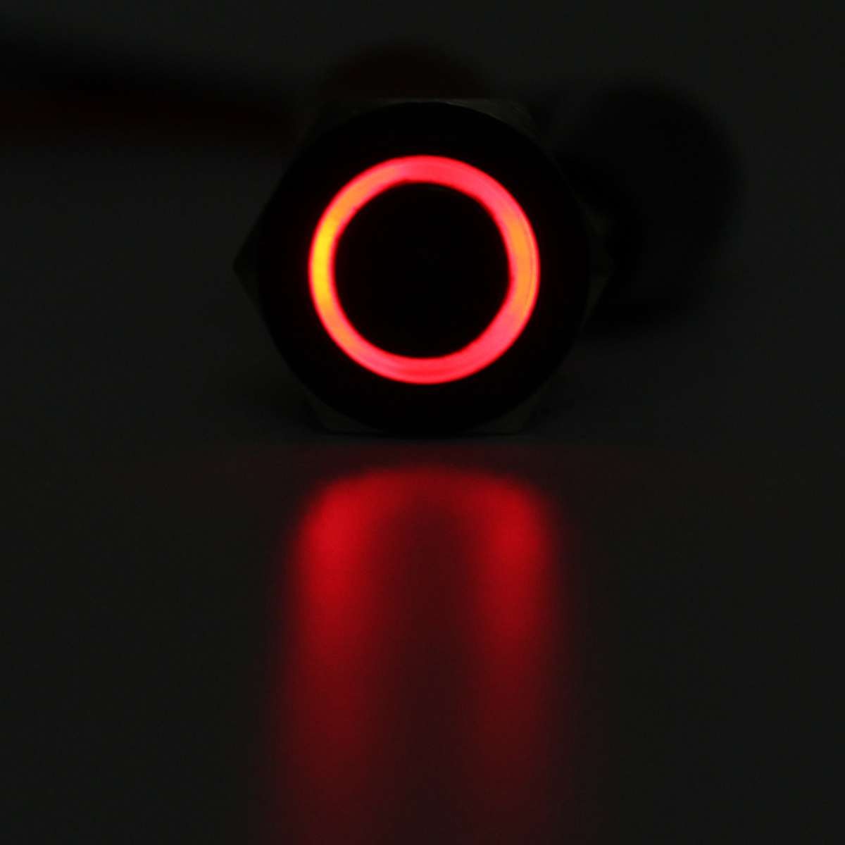 Zwart 4 Pin 12mm LED Licht Metalen Drukknop Momentary Switch Waterdichte 12 V Schakelaars Auto Elektronica