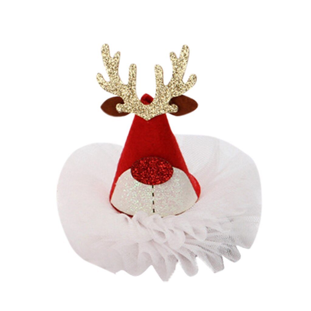 Accessoires pour cheveux de noël pour petites filles | Chapeau à paillettes, épingle à cheveux de dessin animé, Clips de cheveux, Barrettes de coiffure, de noël pour petites filles: F