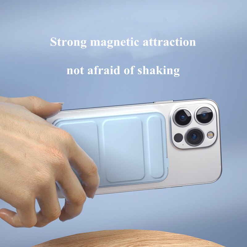 Folding Stand Power Bank 15W Wireless Fast Charging Magnetic Powerbank External Battery Fast Charger Auxiliary Battery poverbank