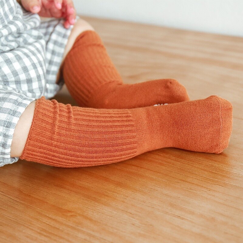 Baby Mädchen Knie hoch Socken Junge Sommer Herbst Baumwolle Socken fest Süssigkeit Farbe nfant Knie hoch Socken Pro Kinder geboren
