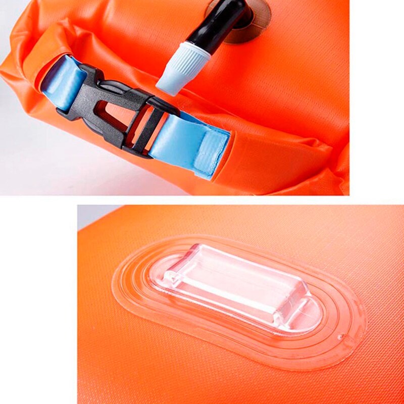 Inflatable Flotation Bag Life Buoy PVC Waterproof Dry Bag Swimming Backpack Kayak Rafting Drifting Camping Hiking Diving Storage