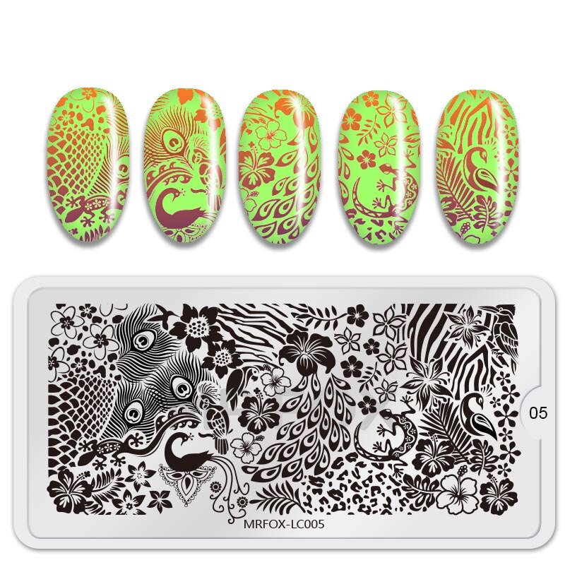 1pc negle stempling plader forårsblomster mønster billede stempling print negle art skabeloner gør det selv manicure stencils stempel værktøj