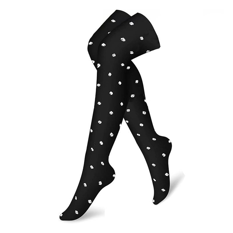 Brand Above The Knee Compression Stockings Men Women Thighs Socks Compress Elastic Sports Long Socks Running Gradient pressure: S / Golden