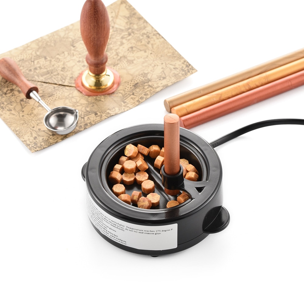 Plug Electric 50ml Melting Seal Wax Melting Stove Pot Fire Wax Warmer Melts Heater Sticks Beads 60W Wax