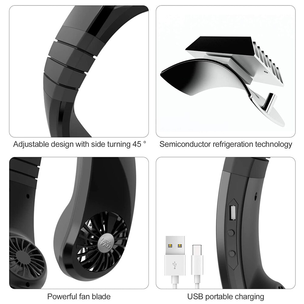 Personal Air Conditioner Neck Fan Cooler Portable Grandado