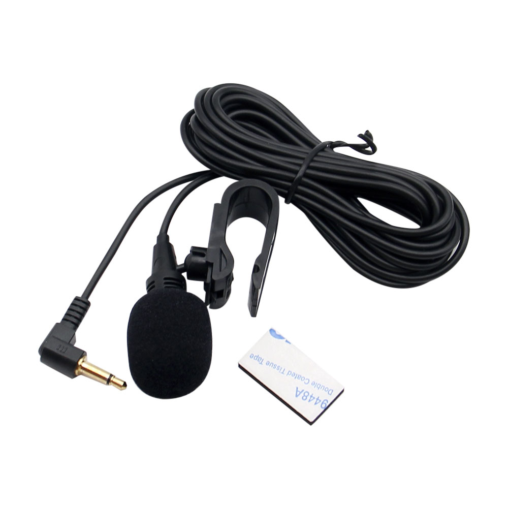 Samochodowy mikrofon audio 3,5 mm z klipsem i wtyczką Mic Stereo Mini Przewodowy mikrofon zewnętrzny do automatycznego radia DVD Profesjonalni profesjoniści o długości 3 m