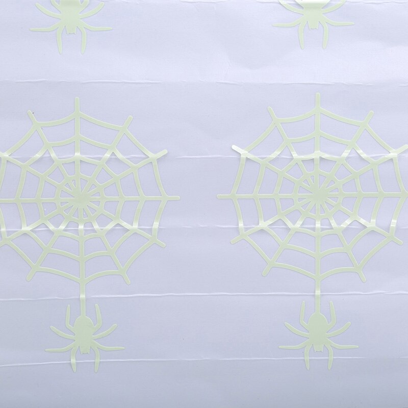 Halloween Luminous Spider Wall Stickers Fun Environmental Protection Decals Home Halloween Decoration Luminous Stickers