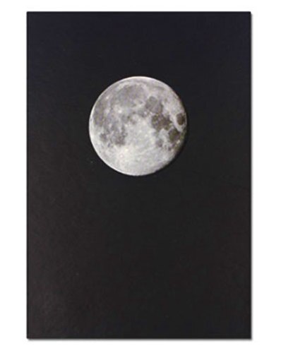 JUGAL planète Journal A5 bricolage blanc noir Page intérieure carnet de croquis Journal pour dessin peinture Graffiti carnet Journal: Moon
