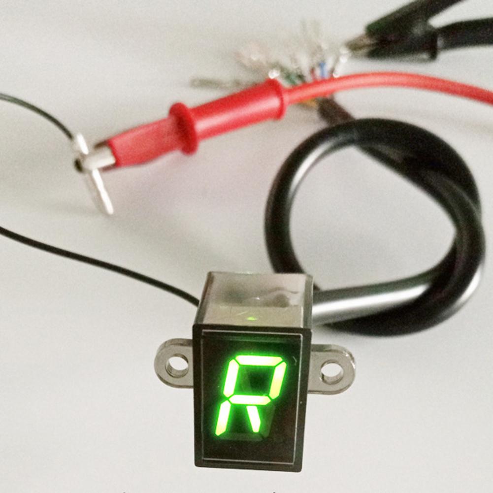 12V Universal Motorcycle Digital LED Gear Indicator Shift Levere Sensor Display