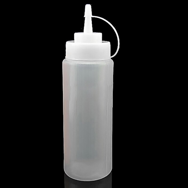 1Pc 340 Ml 12 Oz Squeeze Fles Kruiderij Dispenser Ketchup Mosterd Saus Azijn: WHITE