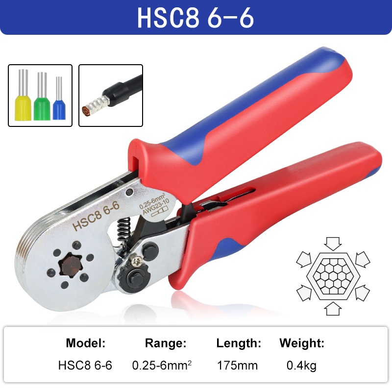 Multi Pliers Crimping Plier Multi Tool Wire Stripper Multitool Functional Snap Ring Terminals Crimper Wire Tool Plier Hand Tools: JD50-HSC8 6-6
