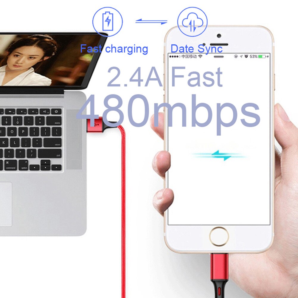 1M 2M 3M USB Charger Cable For iPhone 7 8 Plus 11 Pro XS Max X 5 5S 6 S 6S iPad Long i Phone Data Wire Origin Fast Charging Cord