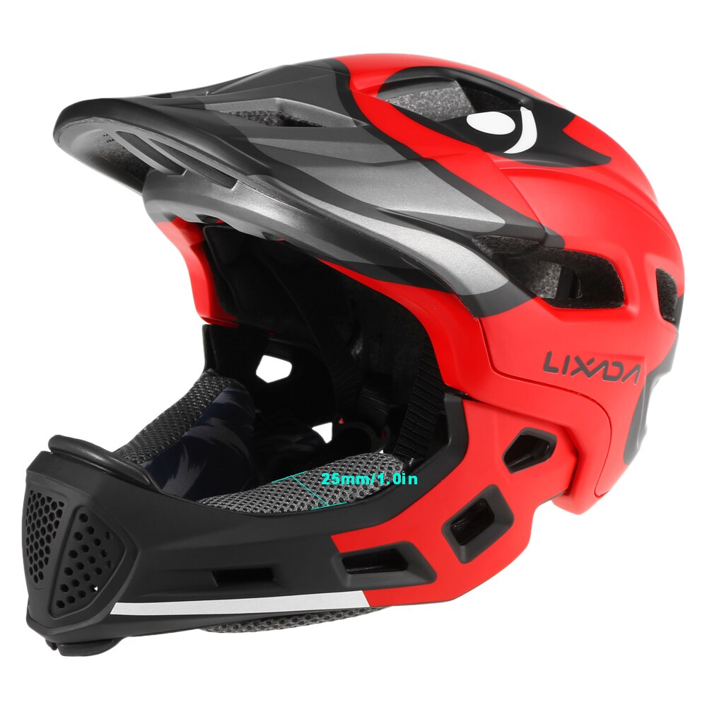 Lixada Kid Mountain Road Mtb Bike Helm Afneembare Pro Bescherming Kinderen Volledige Gezicht Fiets Fietshelm Cascos Ciclismo