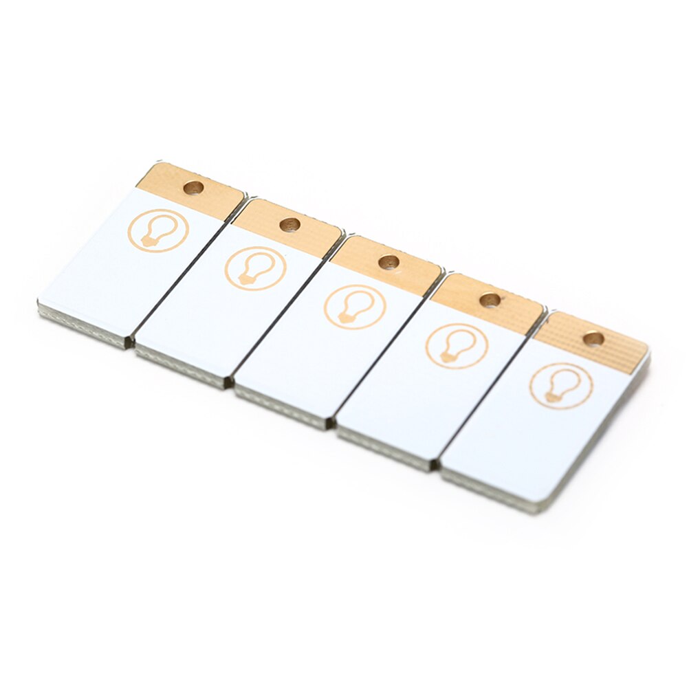 5pcs Night Lamp Mini Pocket Card USB Power LED Keychain Night Light for Laptop PC Powerbank 0.2W USB LED Bulb Book Light