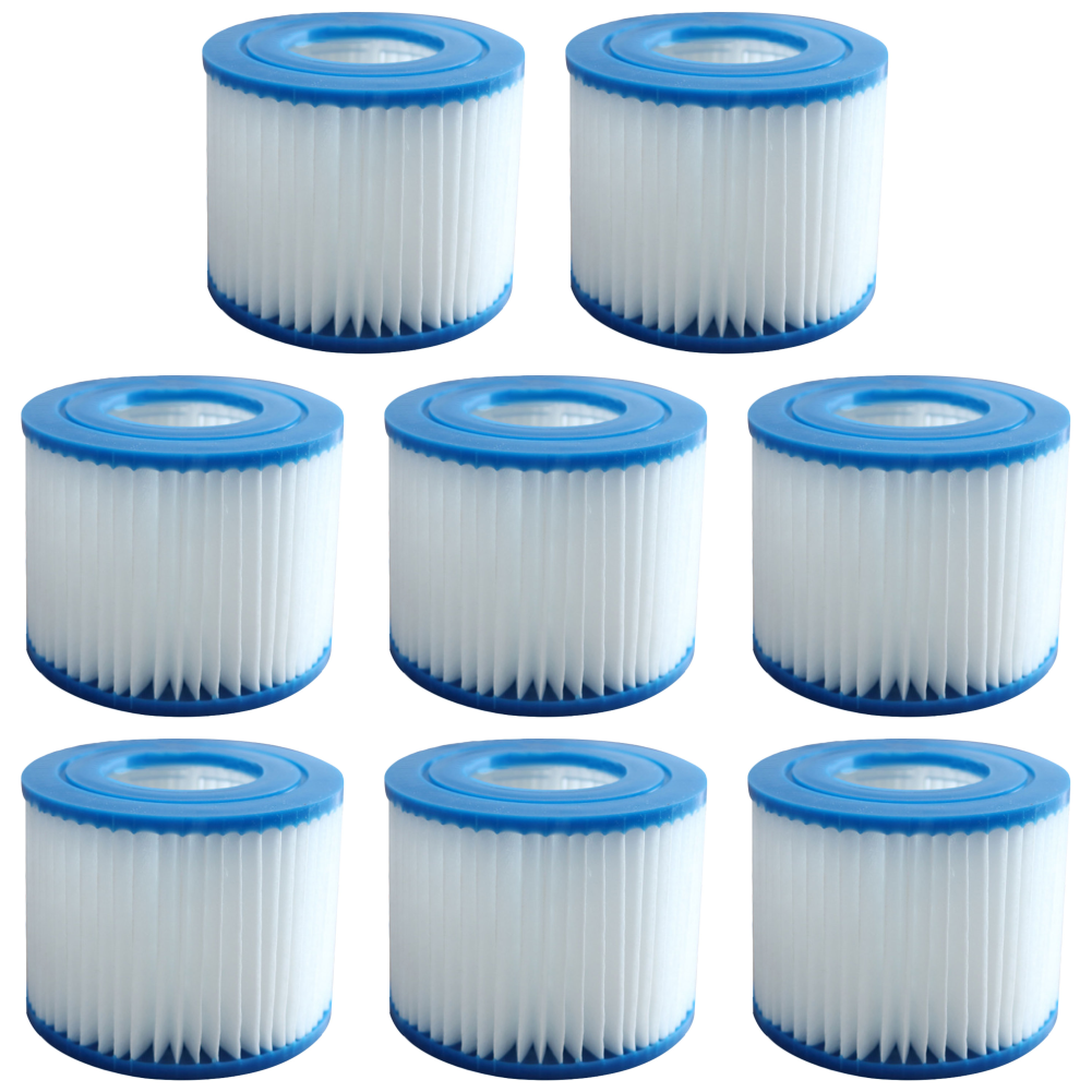 1-10PCS Replacement Swimming Pool Filter Fit for Bestway Flowclear Size VI Filter Cartridge Lay-Z-Spa - Miami Vegas Palm Springs: PURPLE