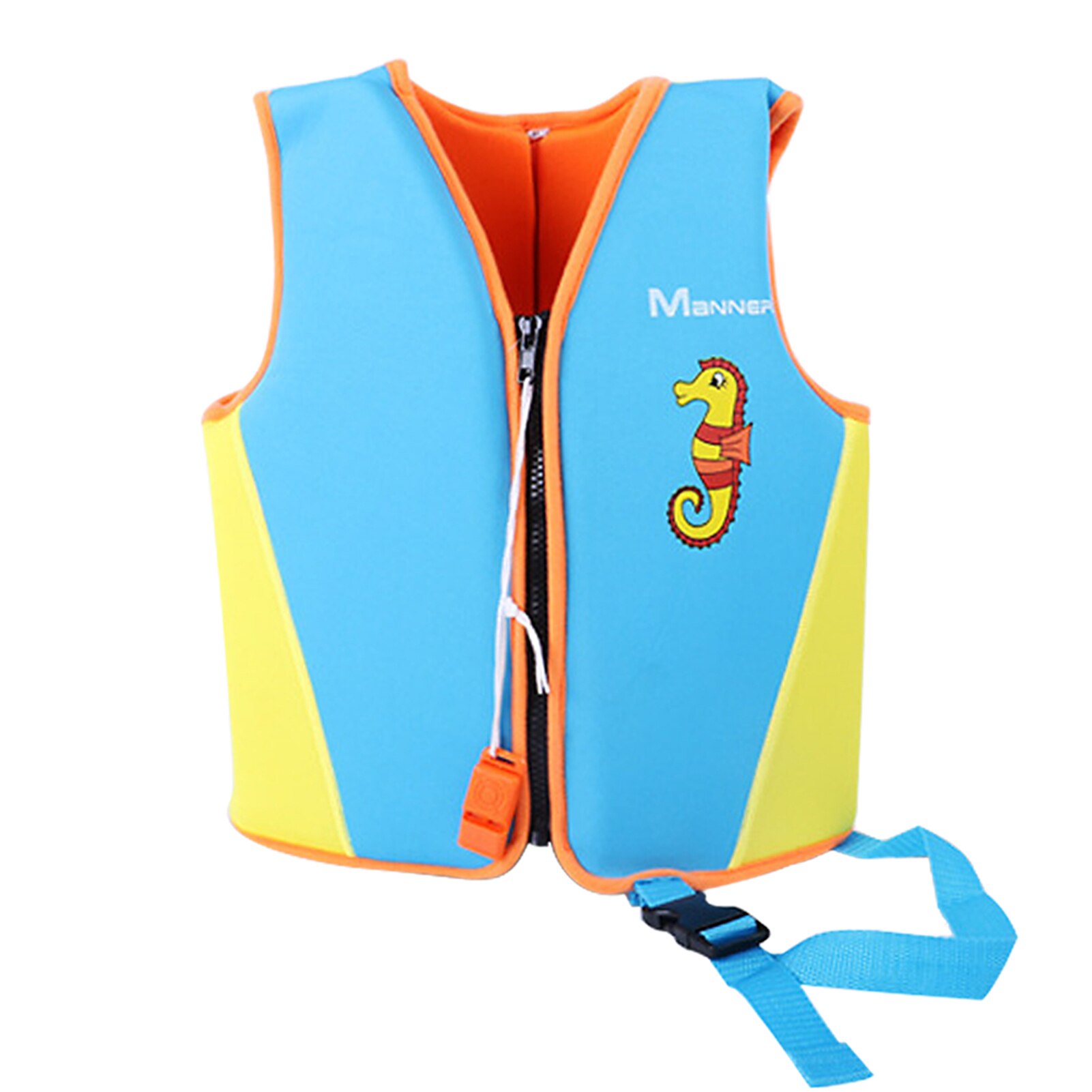 Kinderen Zwemvest Kids Zwemmen Reddingsvest Jongens Grils Rits Zwemvest Voor Water Sport Surfen Zwemmen: Blue / L