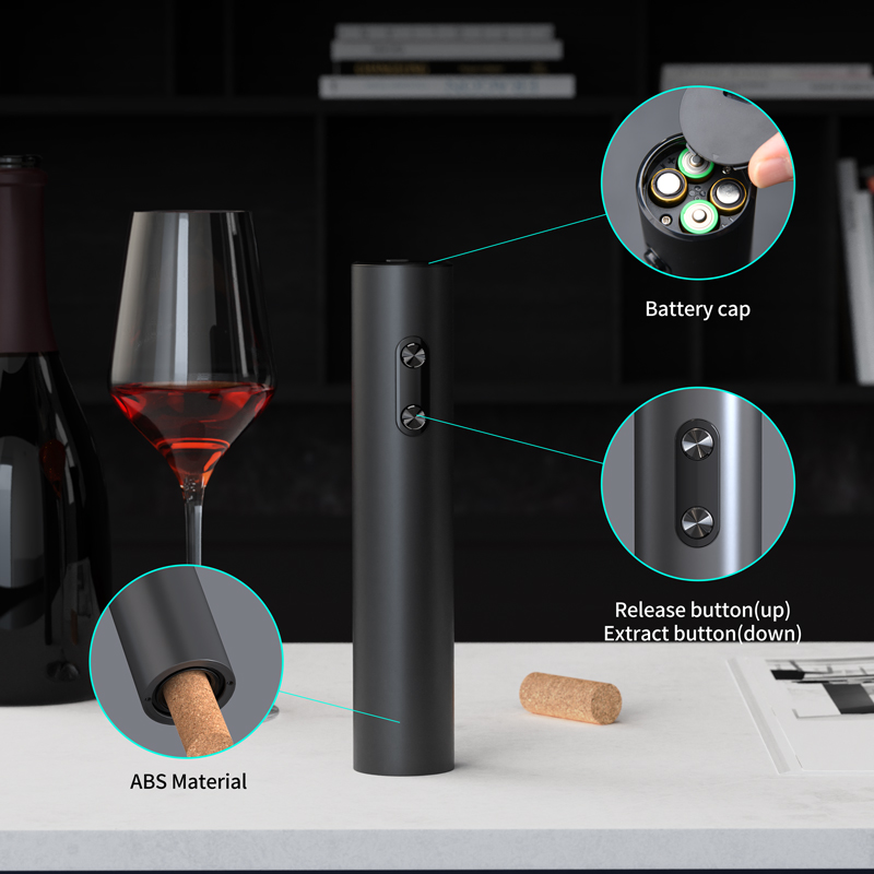 Elektrischer Wein öffner einstellen automatischer Korkenzieher mit Belüfter aus gießer und Folien schneider für Küchen Bar Party