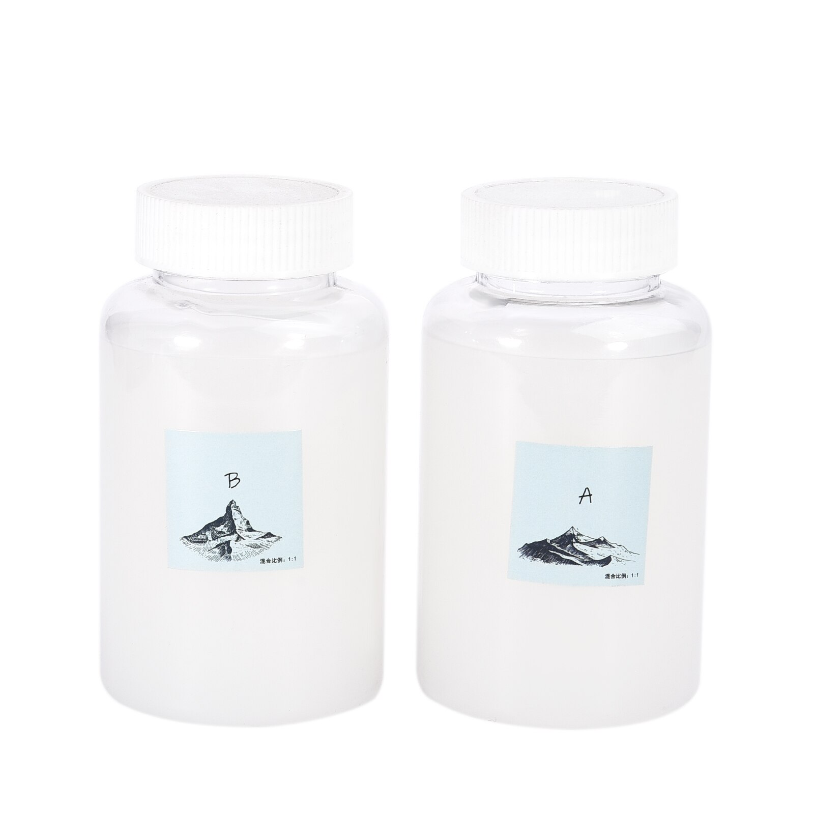 200/500g DIY Silicone Mold Making AB 1:1 Liquid Rubber Easy To Use Make Your Own Mold Fast Curing Mold Making Silicone Kit: A 250g  B 250g