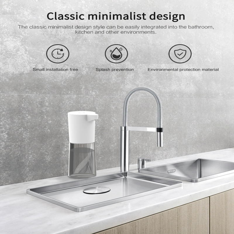 Soap Dispenser Automatic 500ML Electric Soap Dispenser Sensor Battery Powered Hand-free For Kitchen Bathroom Touchless Dispenser