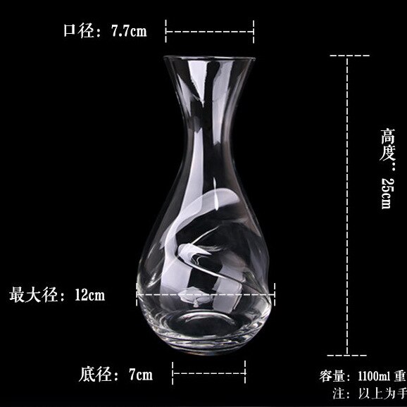 Eleton Whiskey Cup Set thumb cup jug Wine Decanter Wine Carafe Water Jug Wine Container Dispenser Wine Aerator Glass Decanter: Transparent