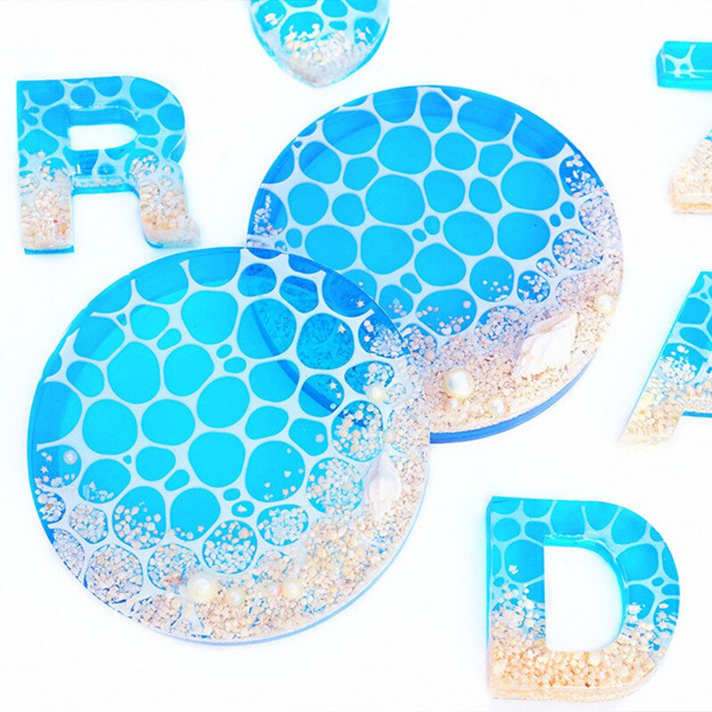 SNASAN Silicone Mold water wave ocean style Resin Silicone Mould Jewelry Making tool UV epoxy resin molds