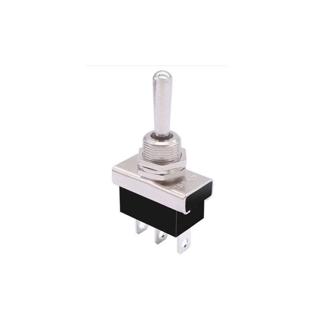 3Pin 3 Position Toggle Switch ON/Off/ON Switches Parts Rocker Switch 12 VDC 25 A Waterproof Cap Momentary Power Button Switch: Beige