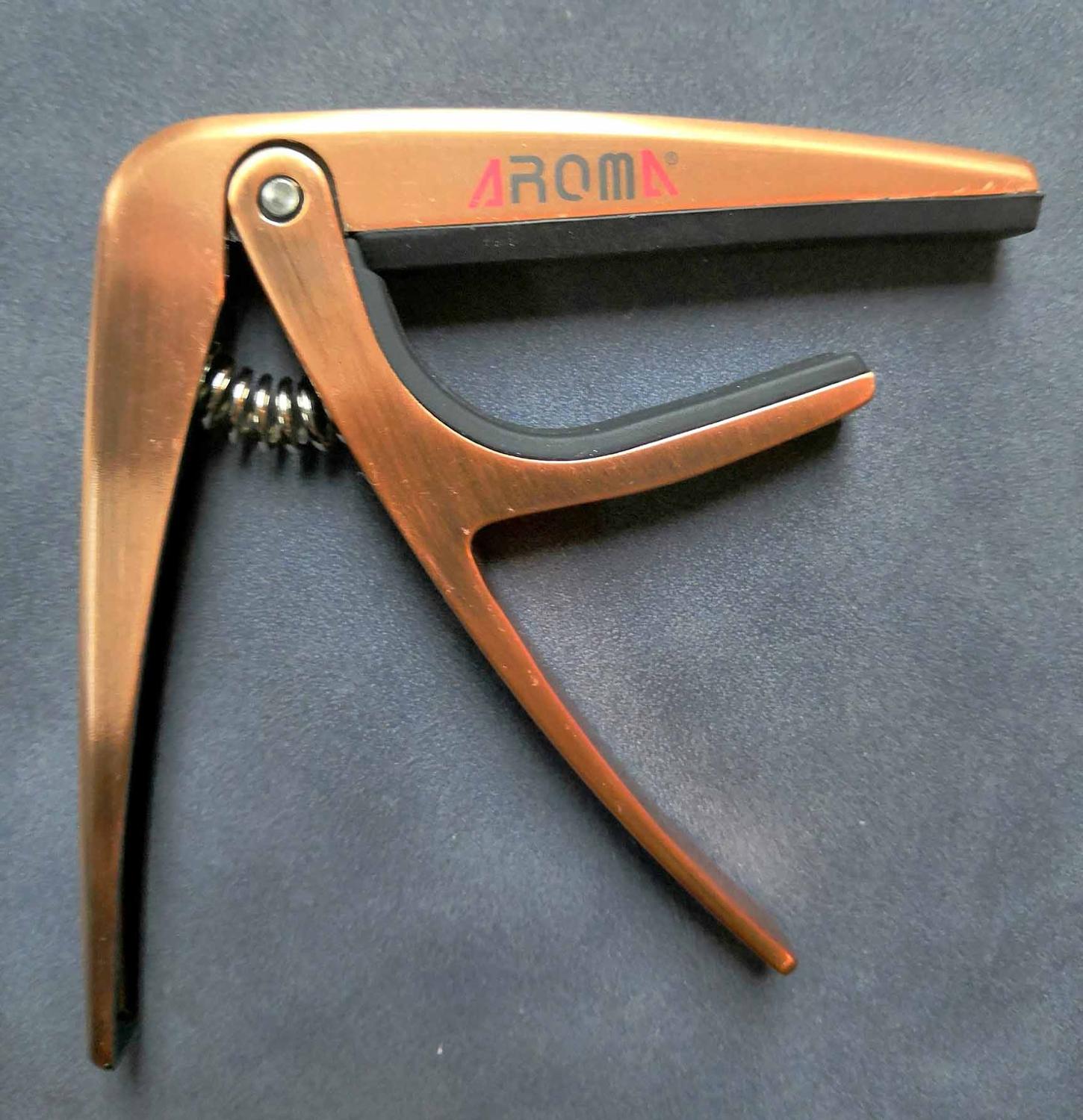 AROMA Aluminium Capo Exclusief voor Klassieke Gitaar Siliconen Kussen Beschermen Snaren Guitarra Capo: Bronze