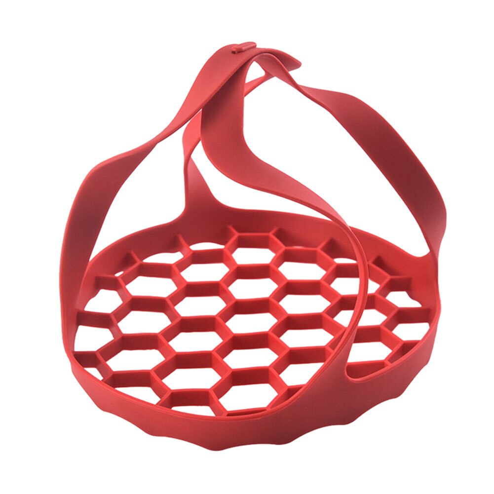 Kitchen Accessories Microwave Silicone Cheesecakes Egg Steamer for Cooking Food Steamer Basket Steam Tray Kitchen Gadgets: Red