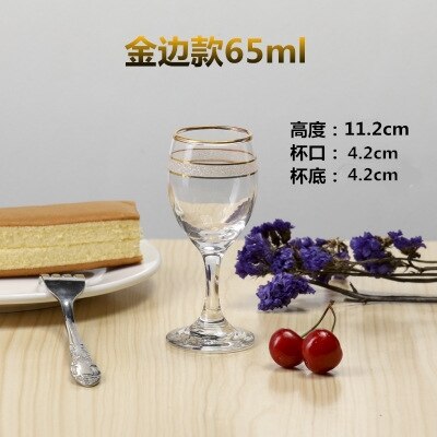 Red Wine Glass Cup Artwork 65ml 125ml Shot Glass Vodka Glass Lead-Free Crystal Glass Goblet Tasting Glasses Bar Family Drinkware: 65ml