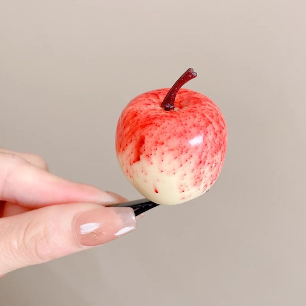 Pinzas para el pelo de frutas para niña, horquillas de cereza y fresa, pasadores laterales Kawaii, accesorios para el cabello, 1 piezas: Lavanda