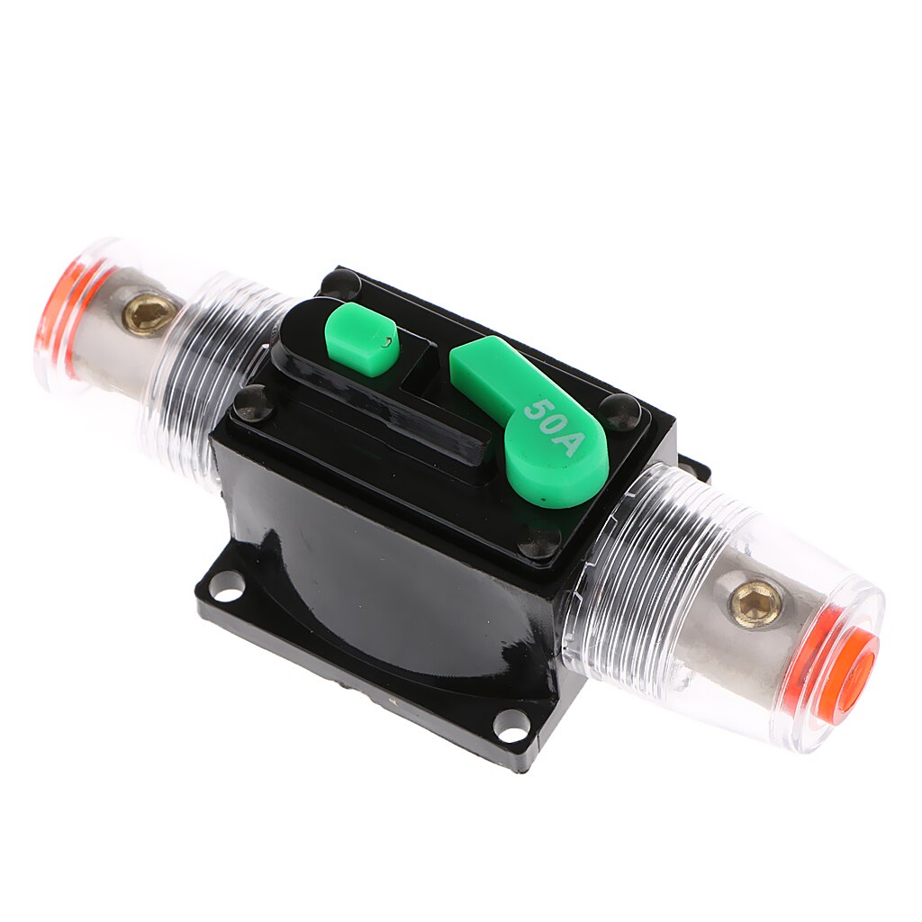 2pcs 50 Amp Manual Reset Circuit Breaker Switch 12V 24V Car SUV Marine Boat