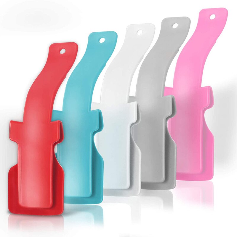 1pc Portable Unisex Lazy Shoe Helper Sock Shoe Slider Handled Shoehorn Lifting Wearing Helper Tool Plastic Shoehorn Accessories