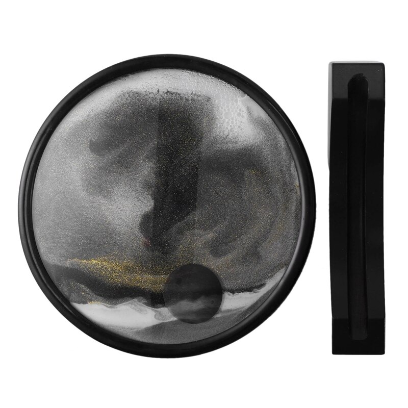 Moving Sand Art Picture Gl 3D Deep Sea Sandscape in Motion Display Flowing Sand Frame Relaxing Deskt