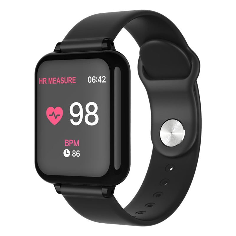 B57 tela colorida inteligente display freqüência cardíaca pressão arterial esportes pulseira ip67 à prova dip67 água informação push watch