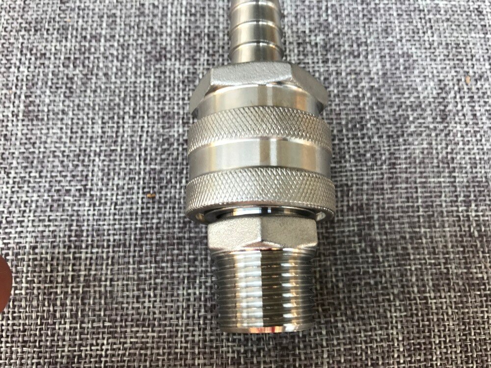 Stainless Female Quick Disconnect Set, Homebrew Fitting, 1/2"BSP, and Retail beer Quick Disconnect for home brewring