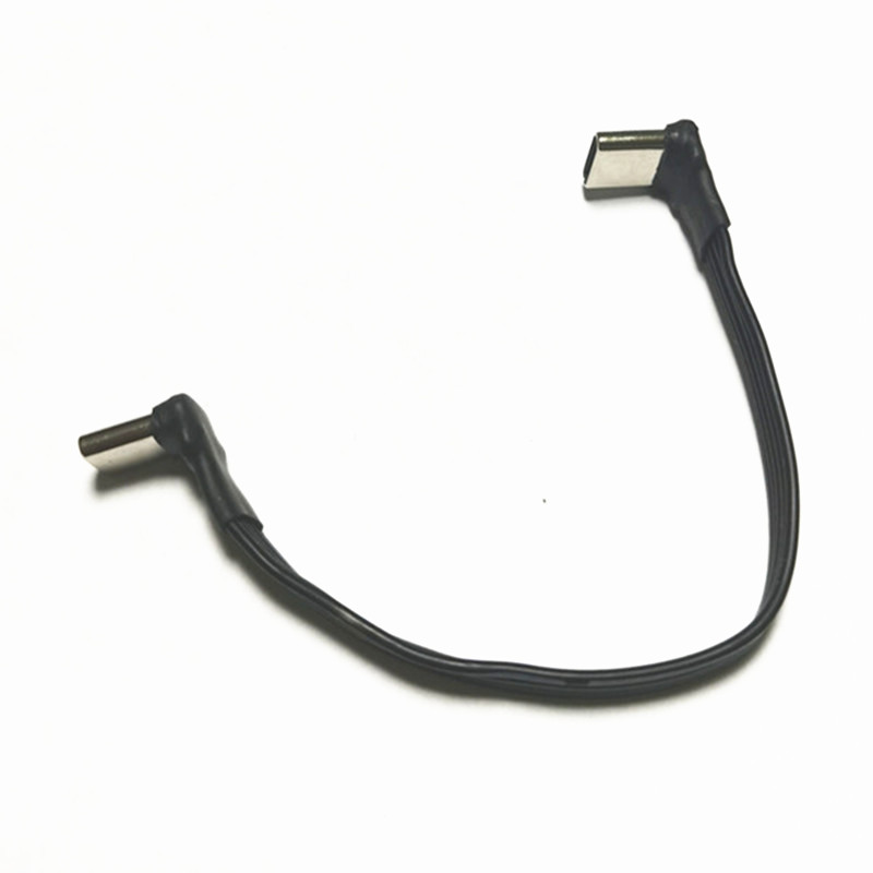 USB-C tipo C macho arriba abajo en ángulo de 90 grados a USB C tipo c Cable de datos hembra Cable plano USB tipo c 0,2 m/0,5 m/1m/1,5 m