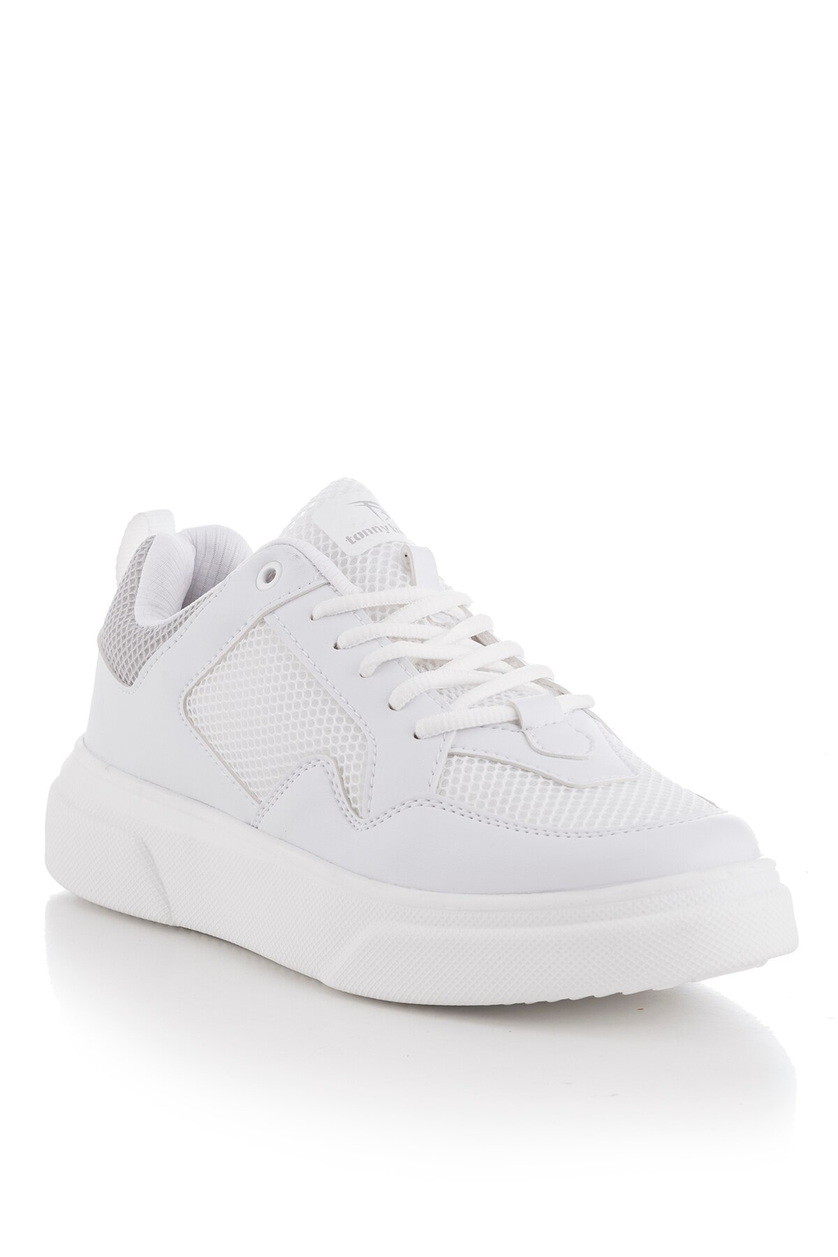 Tonny-Zapatillas deportivas de imitación de cuero para hombre, Calzado cómodo y antideslizante, color blanco claro y gris, TBASL-0 _ 216