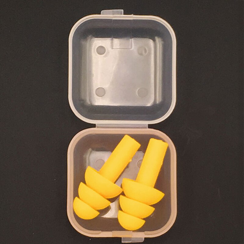 Soft Silicone Ear Plugs Sound Insulation Ear Protection Earplugs Anti Noise Snoring Sleeping Plugs For Travel Noise Reduction: YELLOW