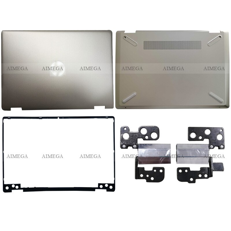 Cubierta trasera LCD para portátil HP Pavilion X360 14-DH 14-DH003TU, bisel frontal, bisagras, cubierta inferior L52880-001 oro