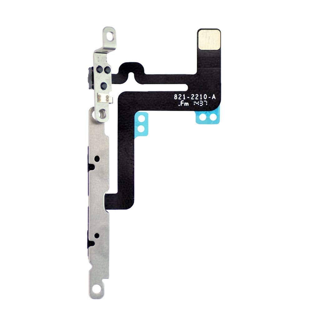 1 PCS Voor iPhone 6 6 Plus Volume Knop en Silent Switch Flex Kabel met Beugels Voorgeïnstalleerd