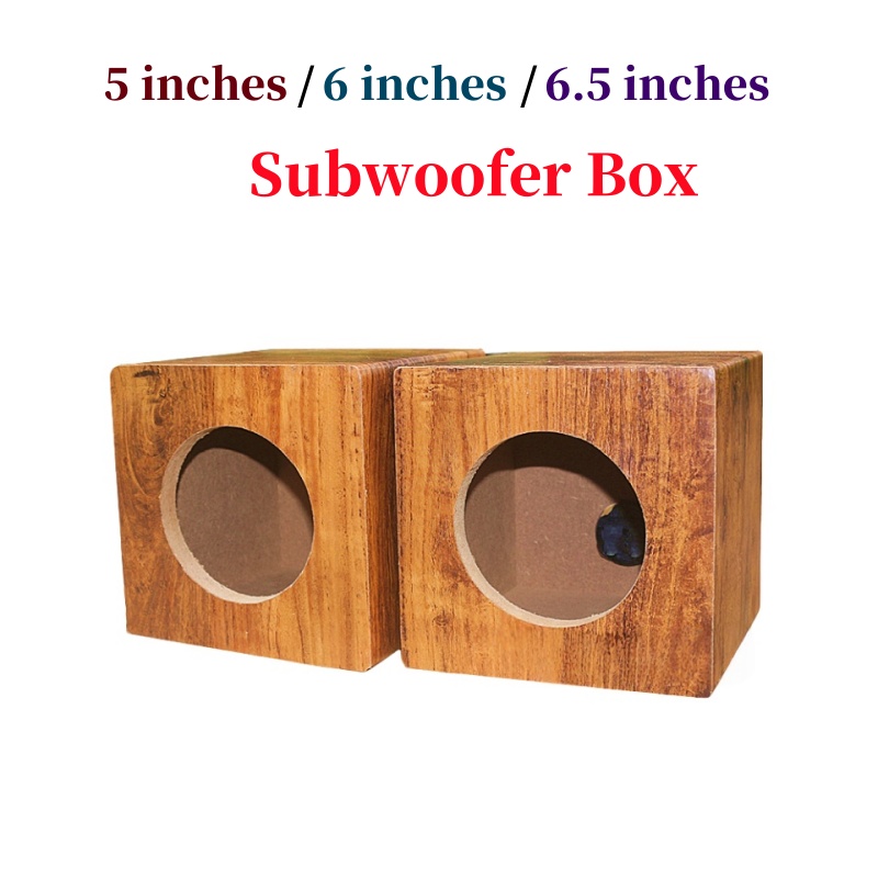 5-inch/6-inch/6.5-inch Speaker Empty Box,Passive Subwoofer Box, DIY Car/Home Woofer Box,2Piece Bass Sound Box,Woofer Housing