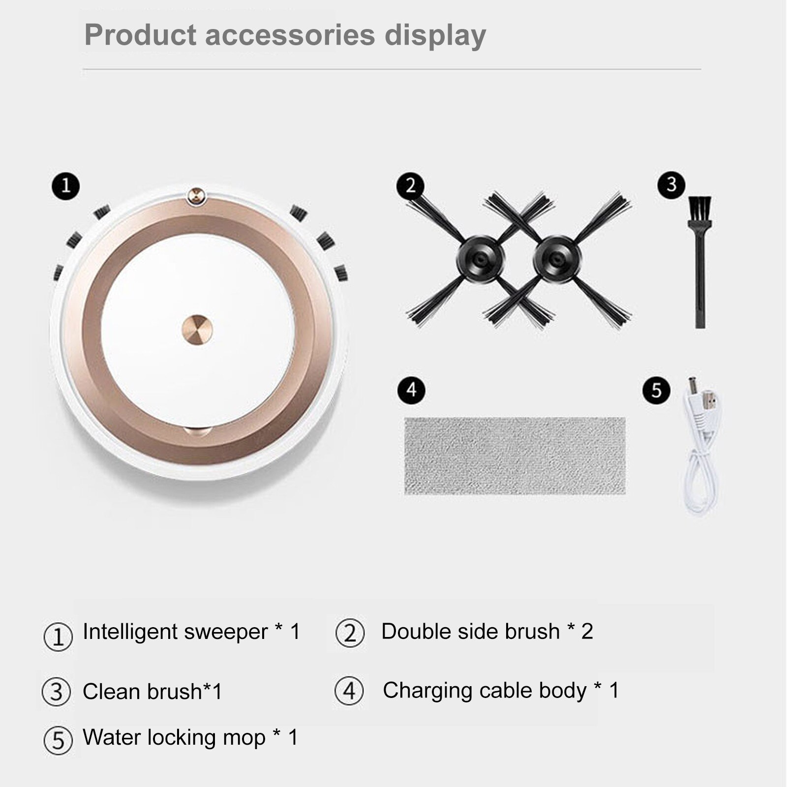 App Afstandsbediening Stofzuiger Robot-Mop Automatische Stof Steriliseren Smart Usb Mini Floor Cleaning Machine # G30